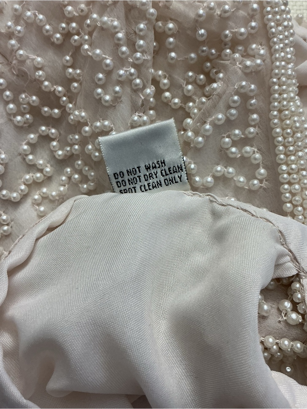 NWT Laurence Kazar Beaded Silk Halter Top PS Ivory Pearl Formal Bridal Luxe - Picture 7 of 9